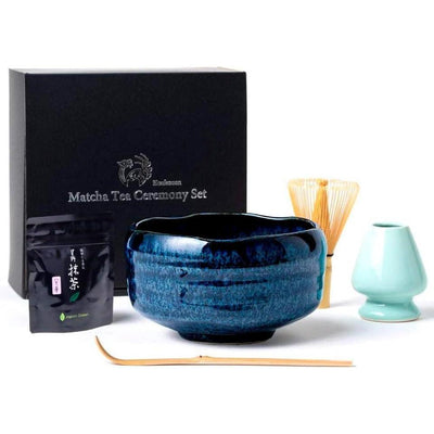 Matcha Ceremony Full Set RURI Navy Blue Made in Japan