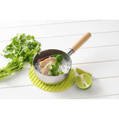 Japanese YUKIHIRA Pot 14cm Stainless Steel Gas Only