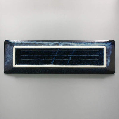 Mino Ware 33x10cm Ceramic Sushi/Sashimi Plate Rectangle Navy Blue