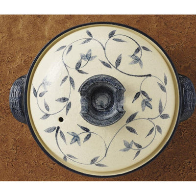 Banko Ware Donabe 4-5 People Large Karakusa Clay Pot