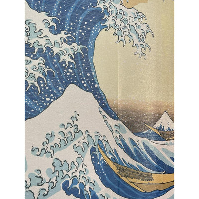 NOREN Japanese Doorway Curtain UKIYOE Correction Golden Threads