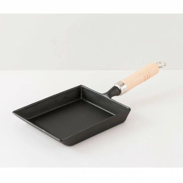 IWACHU Nambu Cast Iron Takoyaki Pan with Wooden Handle