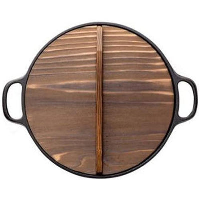 OIGEN Cast Iron Pot w/Lid for Gyoza Sukiyaki Nambu Tekki 26cm IH Japan