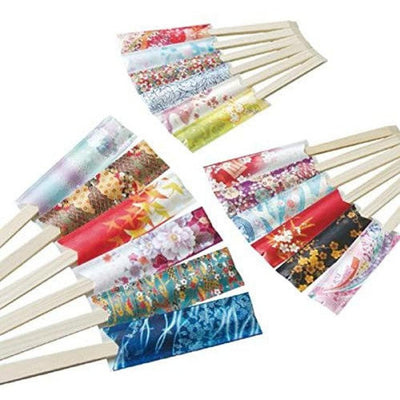100pcs Kimono Pattern Waribashi Disposal Wooden Chopstics Made in Japan