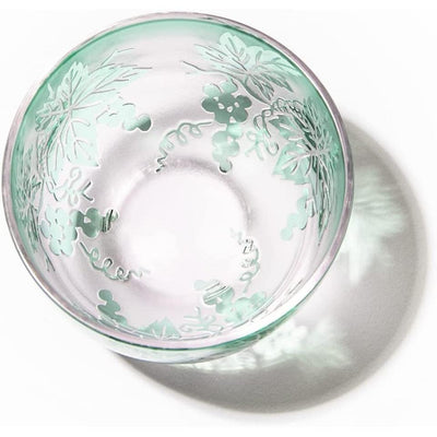 Cold Sake Glass Set Sculpture Yume Glass Pink/Green