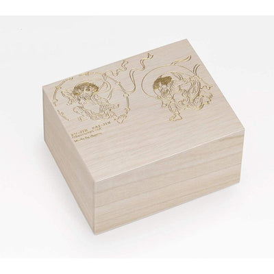 Sake Glass Set Fujin Raijin (God of Wind and Thunder) Made in Japan