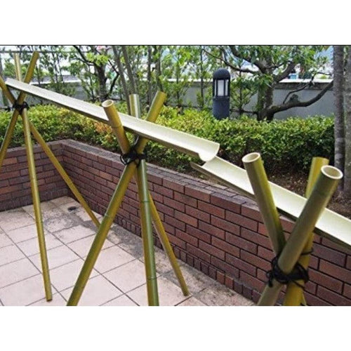 1.3x1.3m Artificial Bamboo Set for Nagashi Somen Flowing Noddle Soba w/stand