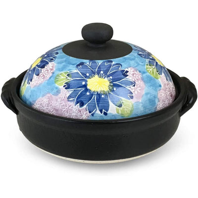 Arita & Banko Ware Collabo Donabe Pot for 1-2 people Blue