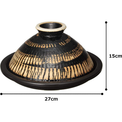 NAGATANIEN Donabe Tagine 2-3 people 26cm Large Clay Pot