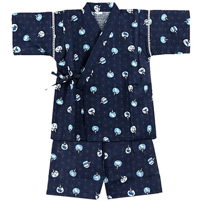 Kid's Jinbei 100cm-150cm Boys Uchiwa Navy Blue