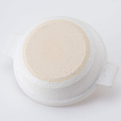 NAGATANIEN Bistro Donabe 2-3 People 23cm Clay Pot White