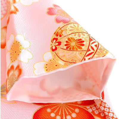 Full Kimono Set for 3 Years Old  Light Pink Sakura Shichigosan/New Years Ceremony