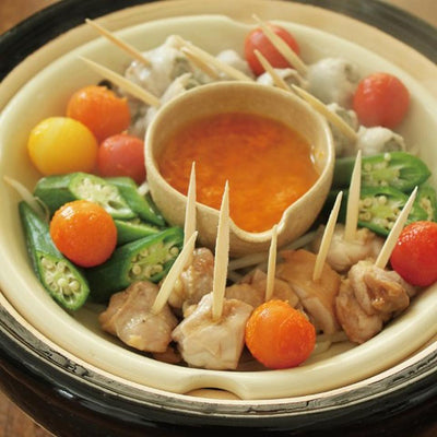 NAGATANIEN Steam Donabe Clay Pot Large 31cm Black