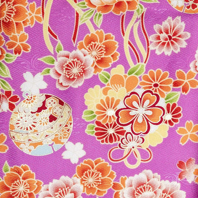 Full Kimono Set for 3 Years Old Purple Shichigosan/New Years Ceremony