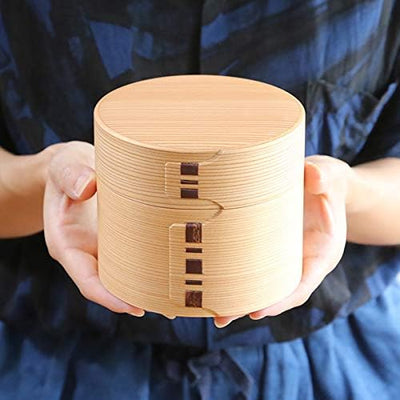 2-Stage Magewappa Bento Box Akita Cedar Wooden Lunch Box