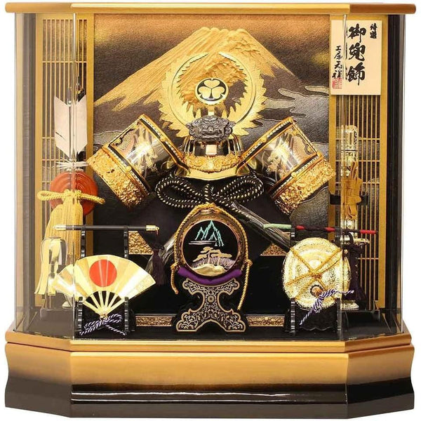 Kabuto Display Boys Ceremony Black & Gold Ieyasu Tokugawa – Shoran Japan