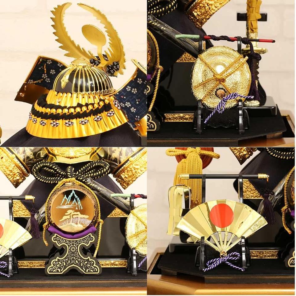 Kabuto Display Boys Ceremony Black & Gold Ieyasu Tokugawa – Shoran Japan