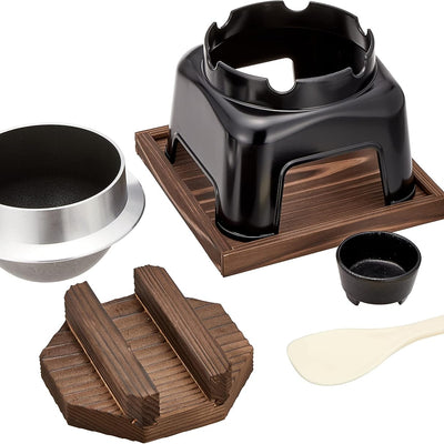 Kama Meshi Set 1-Go Table Top Rice Pot Fluorinated Finish