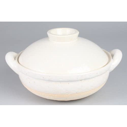 NAGATANIEN Steam Donabe Clay Pot Large 31cm White 