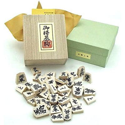 Wooden Shogi Set and Pieces