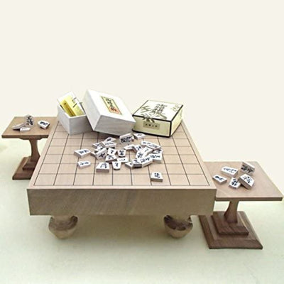  Shogi Japanese Chess Game Set with Wooden Board and Koma Pieces  : Toys & Games
