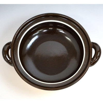 NAGATANIEN IGA Donabe 3-5 people Large 30.5cm Brown Ame Clay Pot