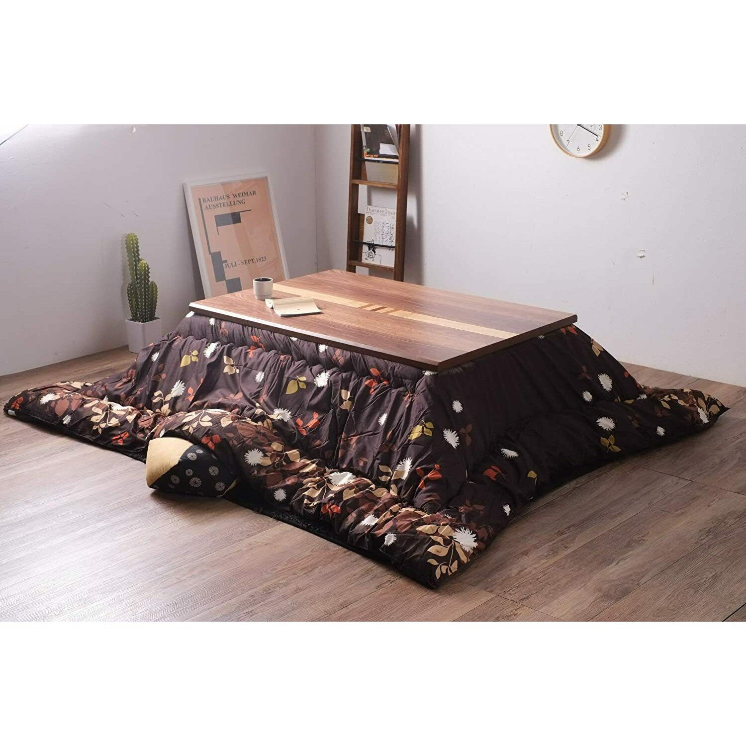 Wooden Kotatsu Table Foot Heater 120 x 80cm Rectangle – Shoran Japan