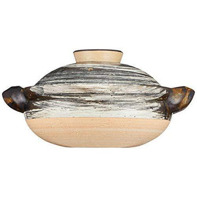 NAGATANIEN IGA Donabe 2-4 people 27cm Marble Clay Pot